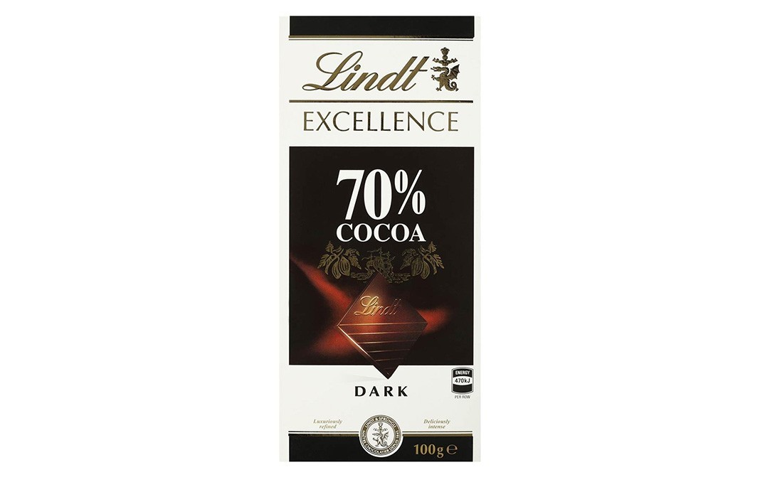 Lindt Excellence 70% Cocoa Dark Chocolate    Box  100 grams